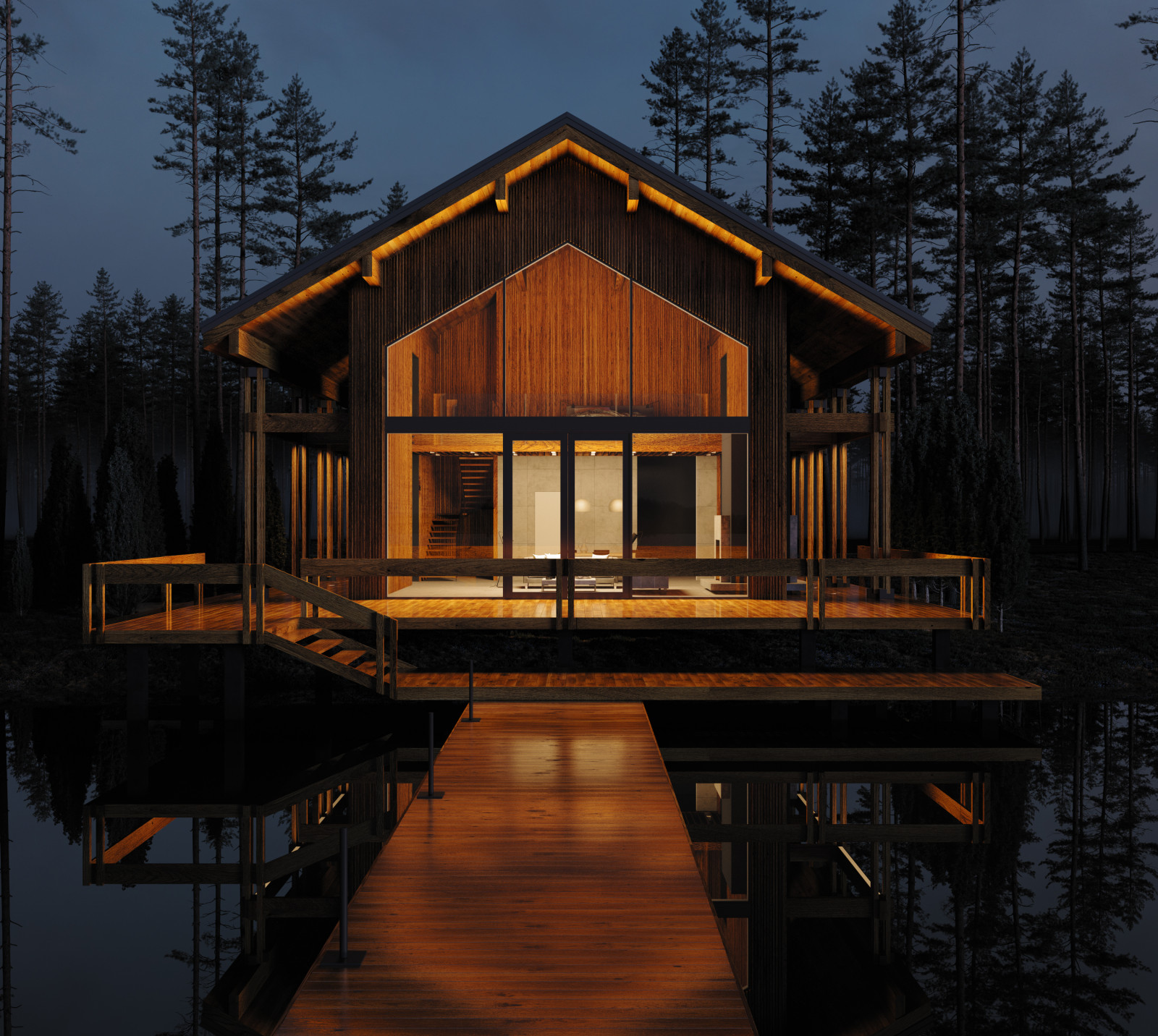 Гостевой дом Cabin 02 на берегу озера