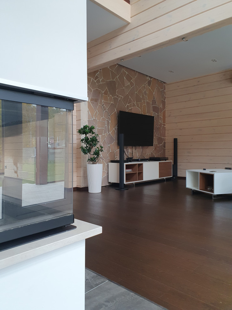 Дом из клееного бруса в пригороде Барнаула