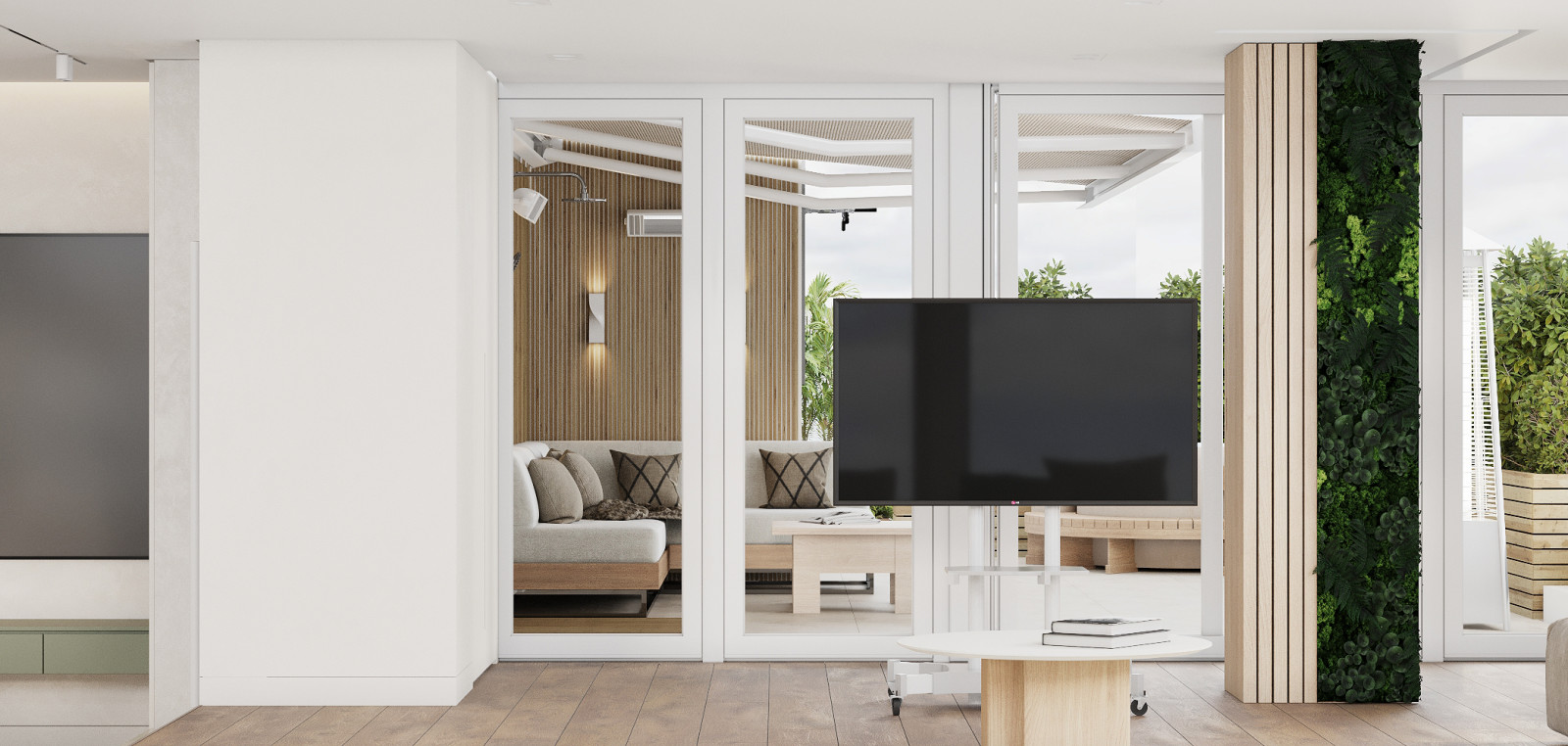 ЖК Жемчужина.Экостиль.Кухня-гостиная