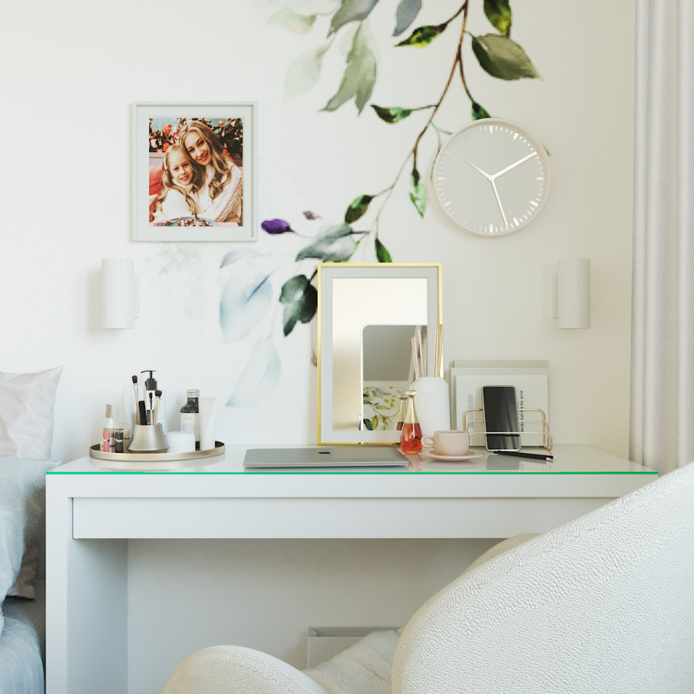 Спальня в однокомнатной квартире ЖК Ты и Я