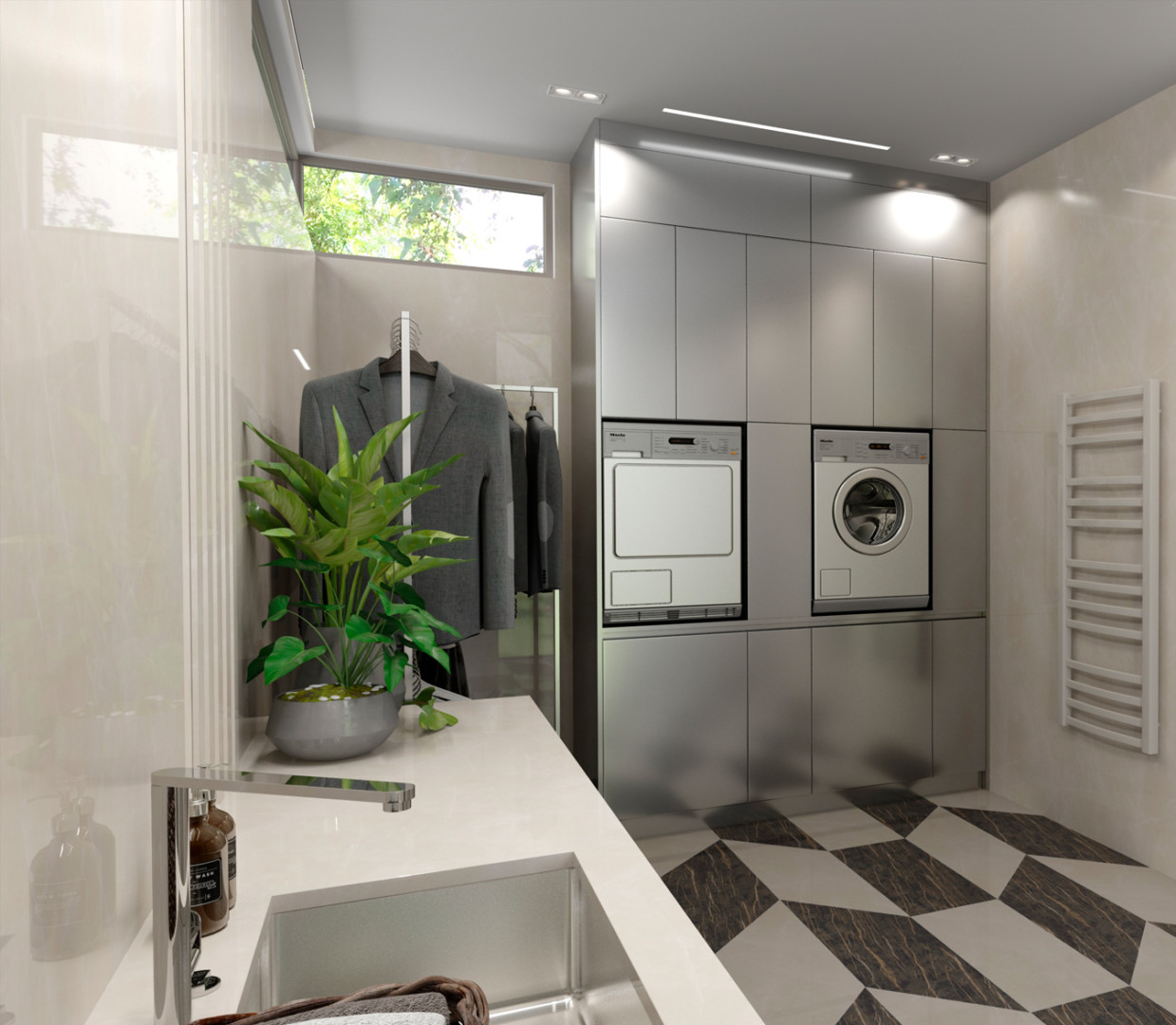 Постирочная в загородном доме