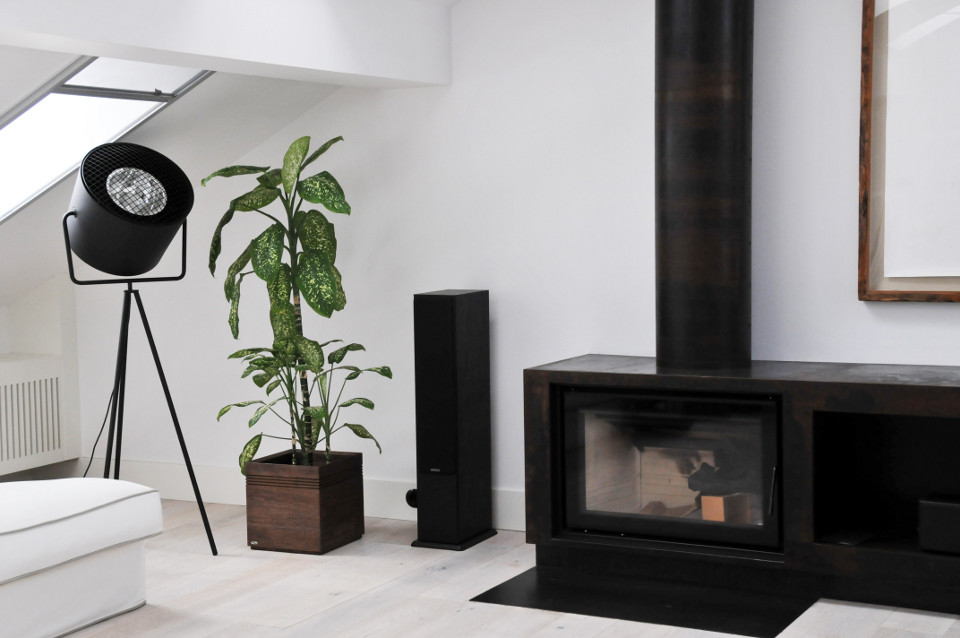 Wood panters in moden Moscow house