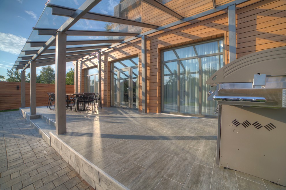 Эко-урбанистический дом с эксплуатируемой кровлей: проект Норден (461 кв.м.)