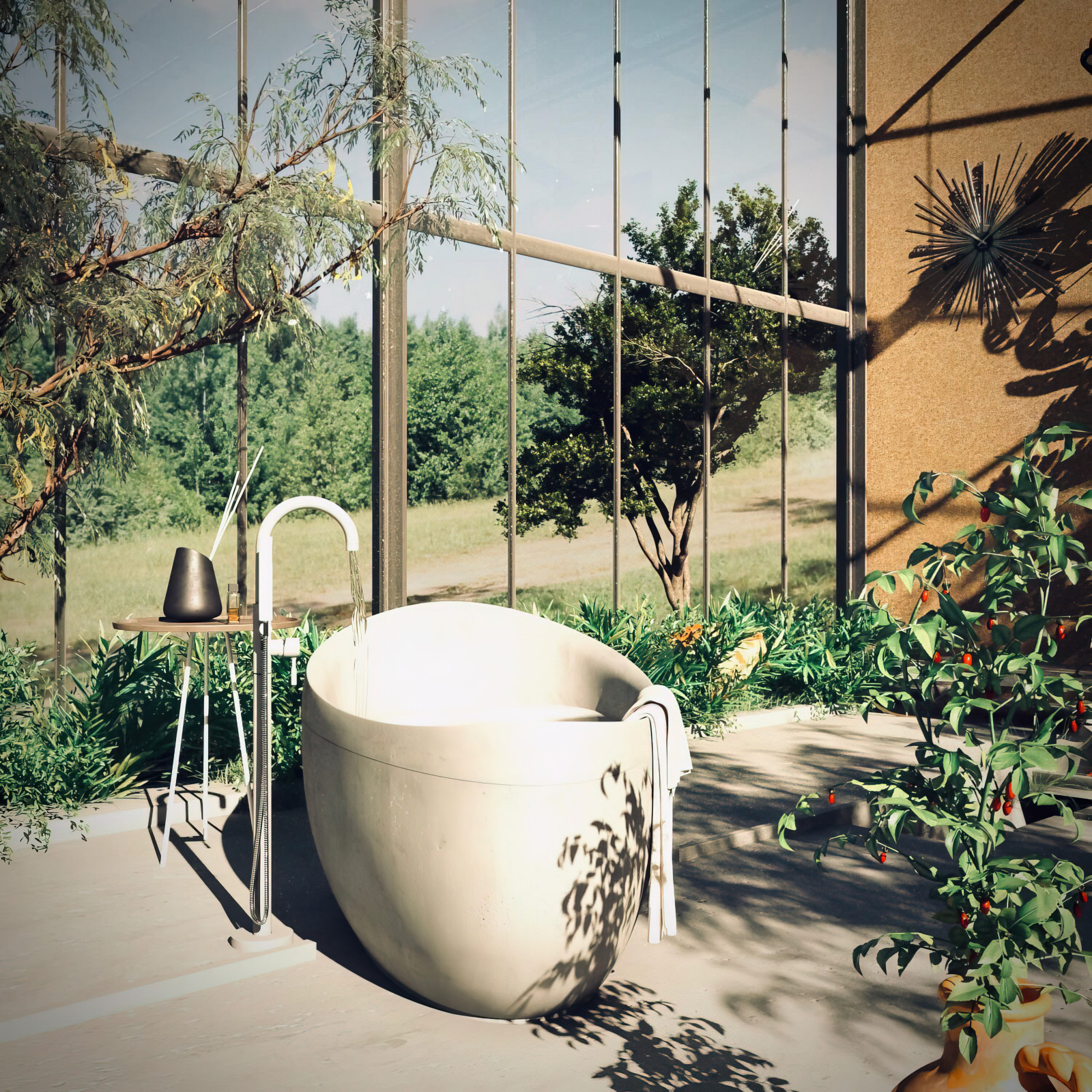 Визуализация эко-отель