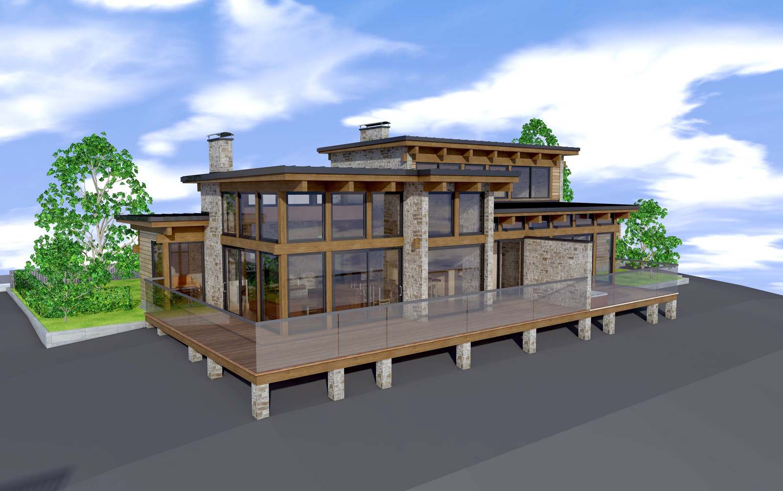 Обложка проекта: TIMBER FRAME HOUSE TF 3450