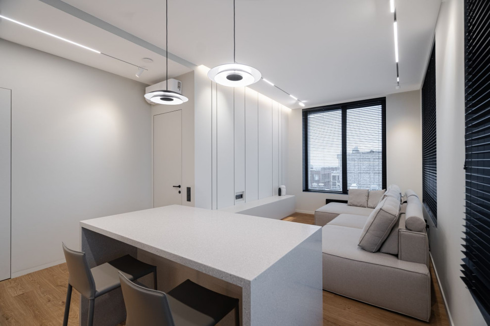 Серый минимализм | 58 кв.м.