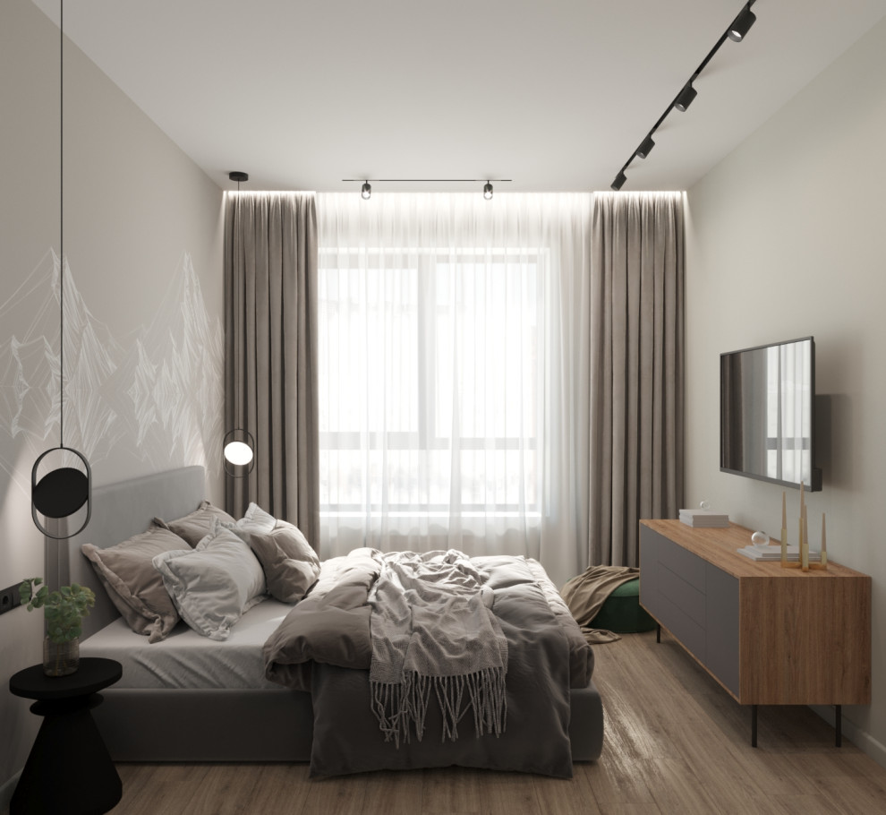 Стильная однушка 47 м² для девушки в ЖК Селигер Сити