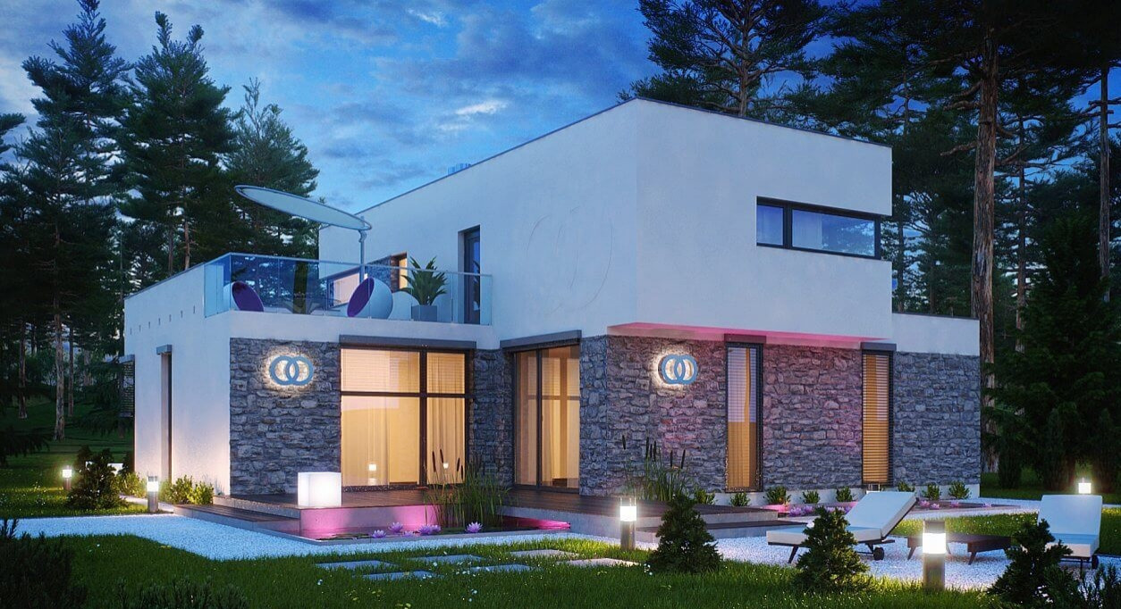 Проект каменного дома Zx46