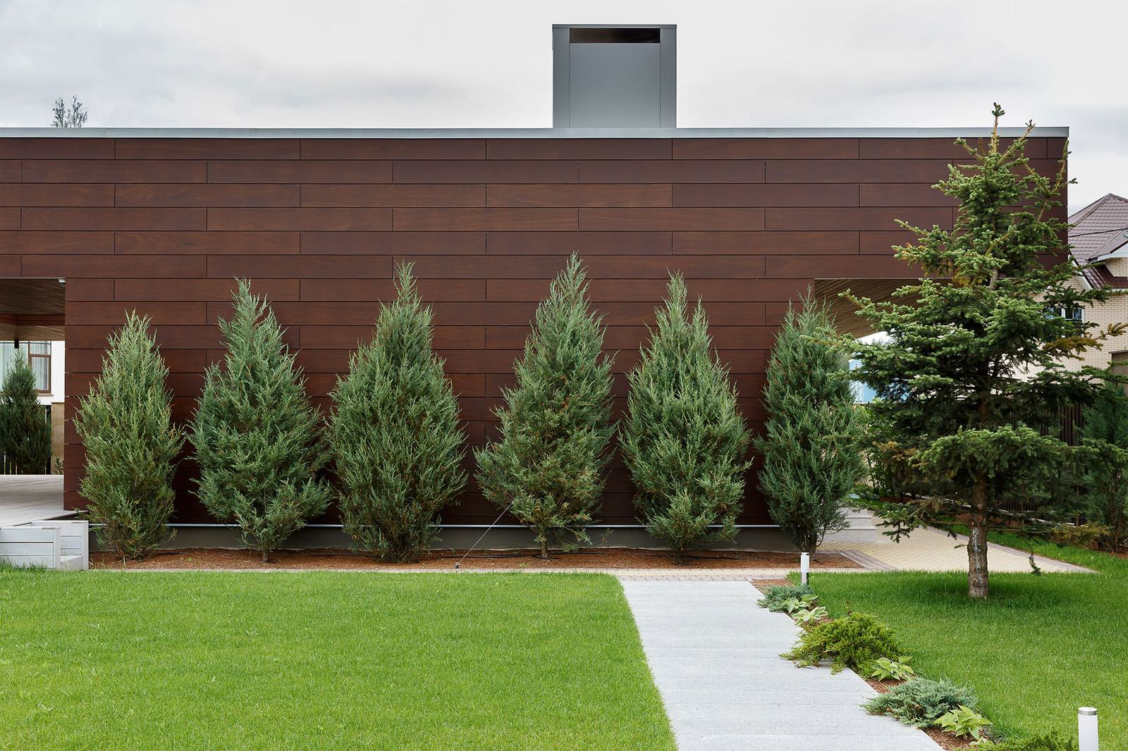 Коттедж с плоской кровлей