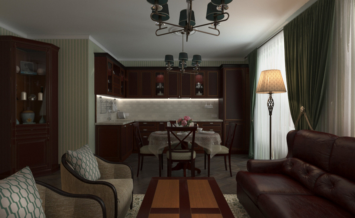 Английский стиль в современной квартире