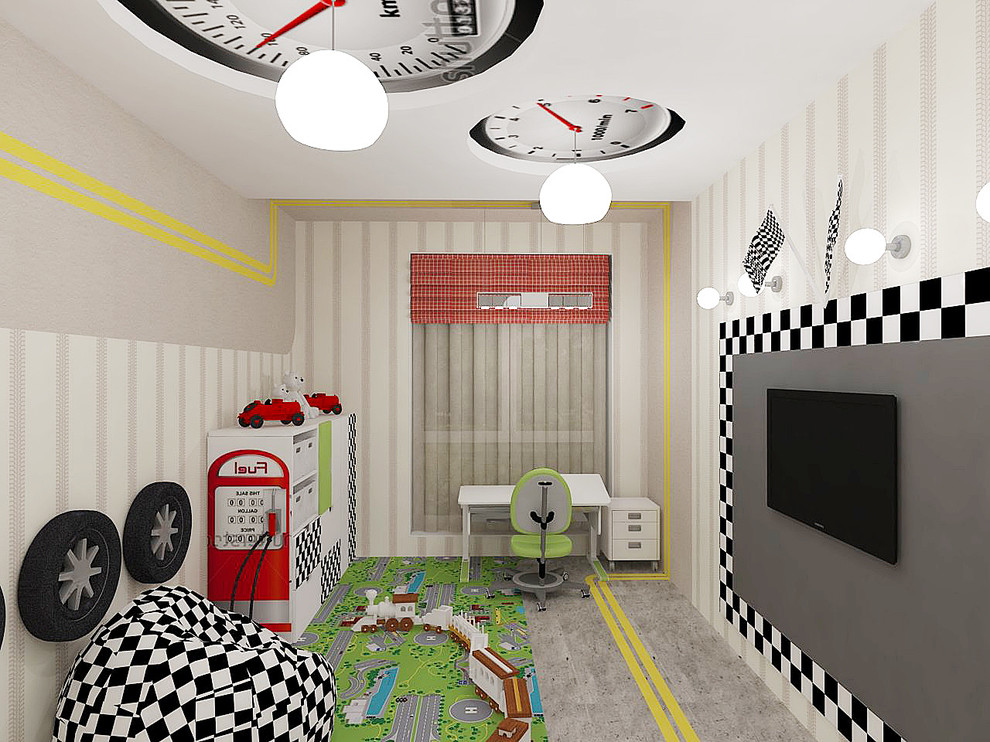 Детская комната для маленького гонщика