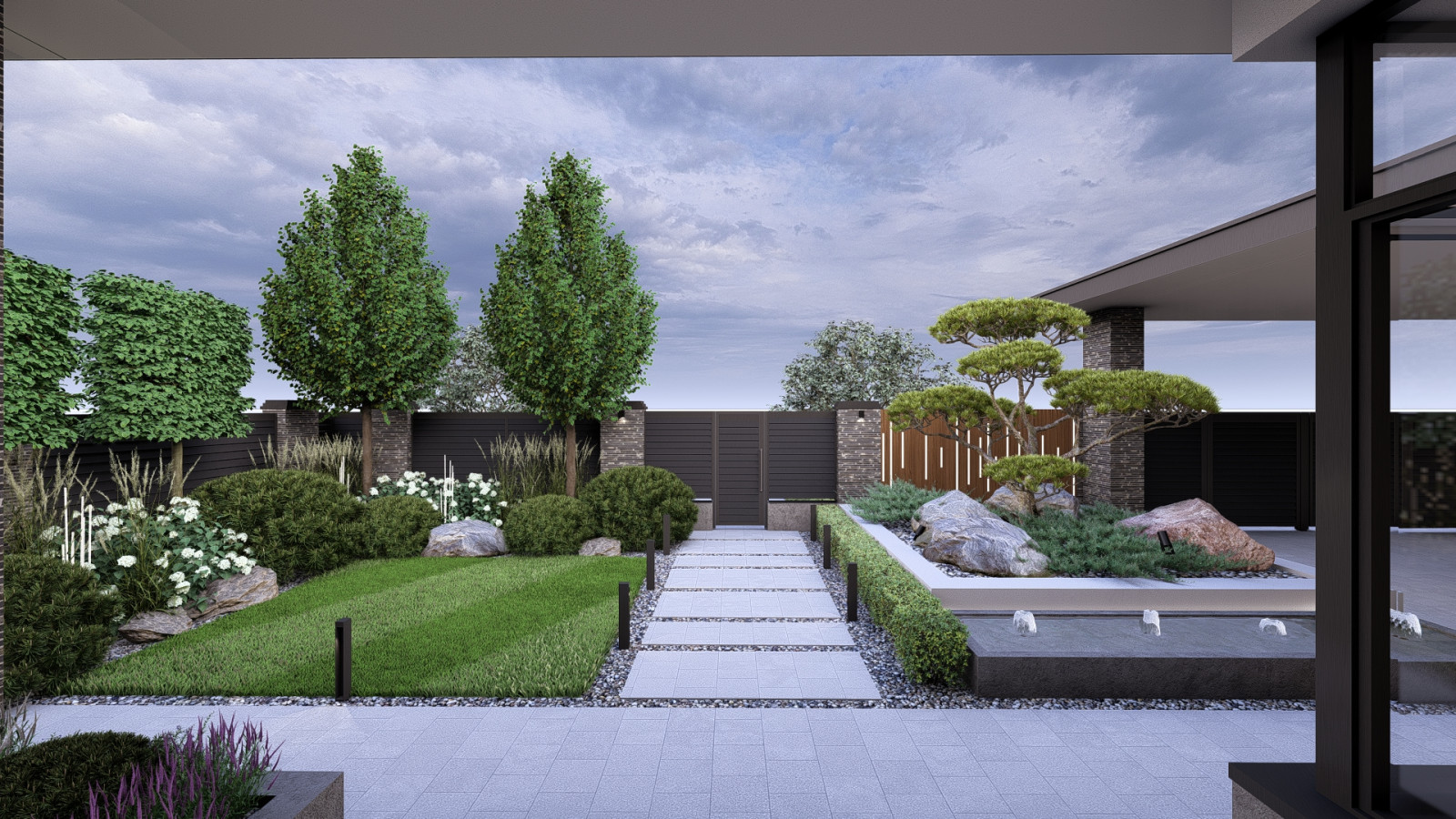 Обложка проекта: Современный двор в Краснодарском крае