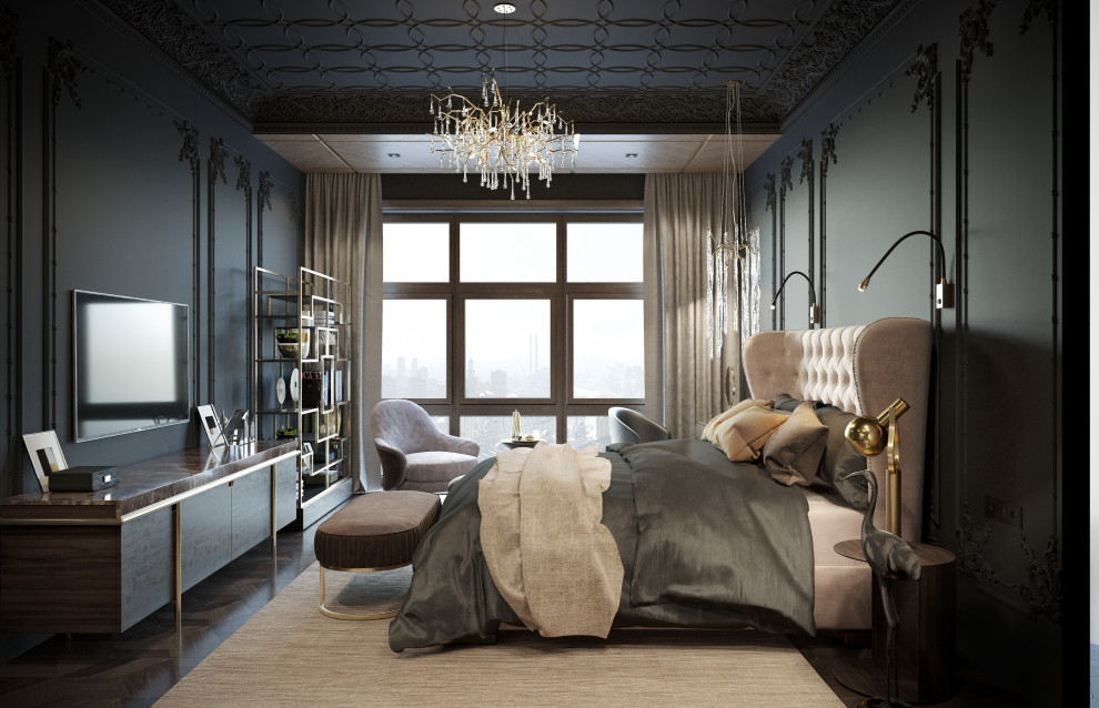 Визуализация спальни "Сдержанный шик"