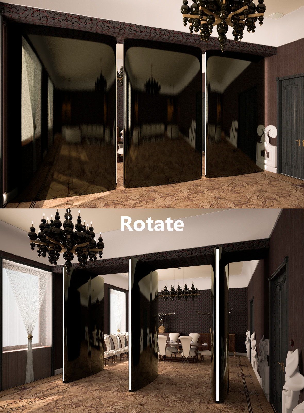 Интерьер столовой в стиле Арт-Дэко