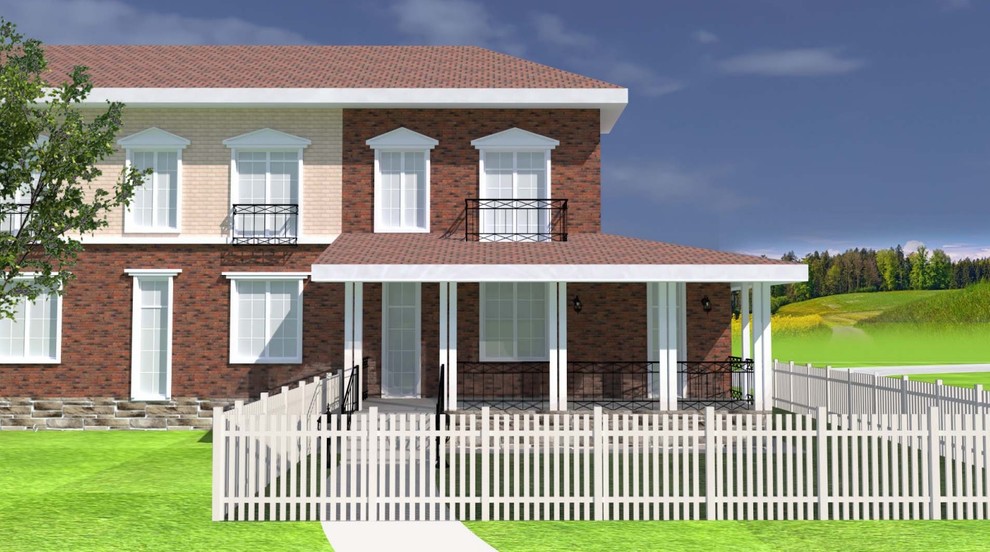 Таунхаус 190 кв.м, Пристройка веранды 70 кв.м