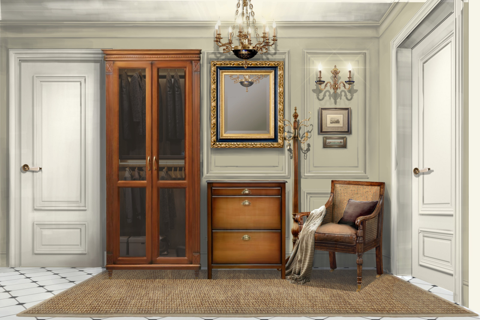 Обложка проекта: Дизайн-проект прихожей