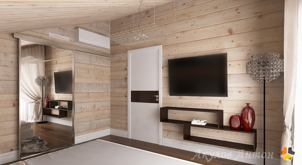 Дизайн-проект коттеджа из клееного бруса. 200 кв.м.