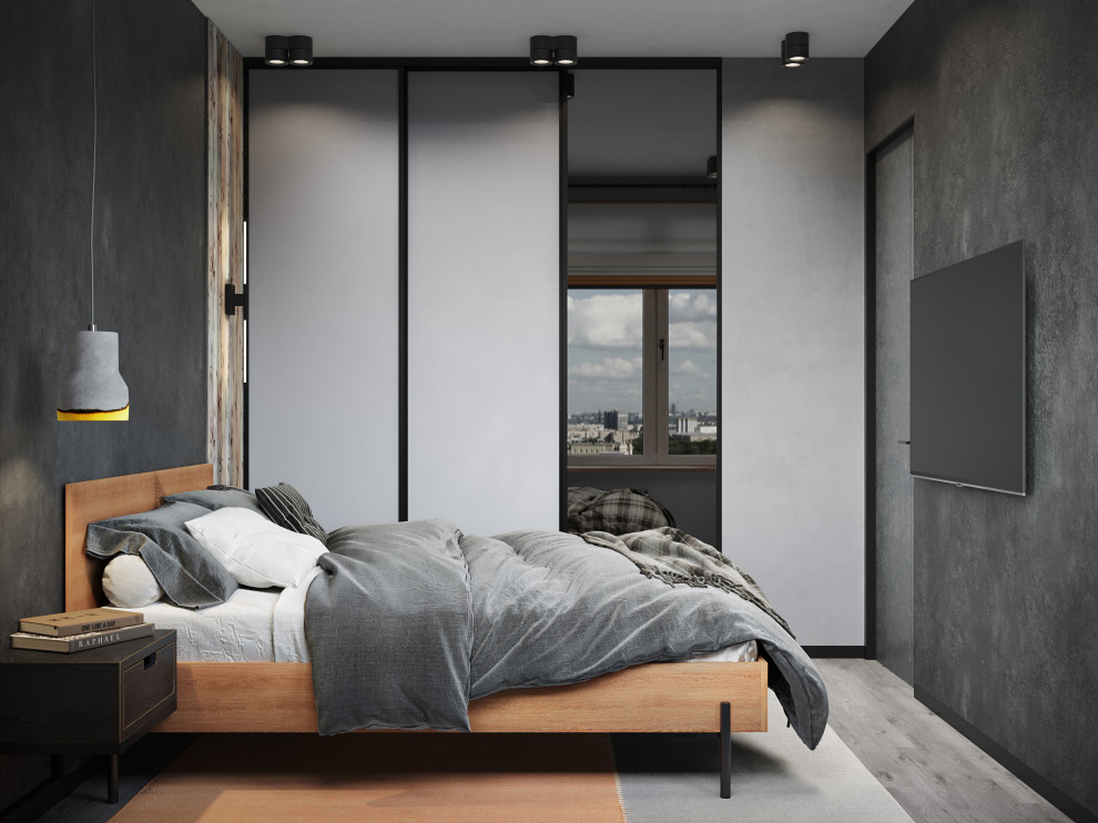 Проект квартиры 34м2 "Original Prankster" для юного начинающего художника