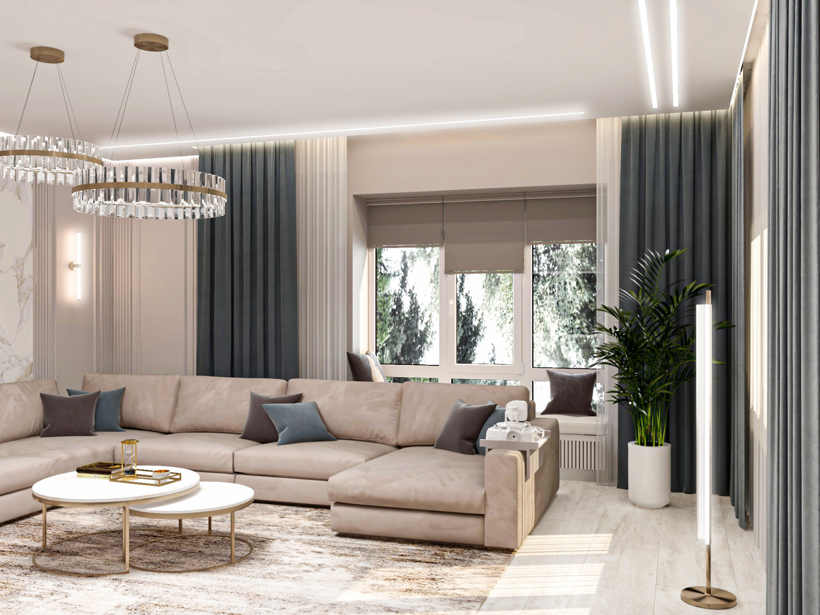 Гостиная -45 м2