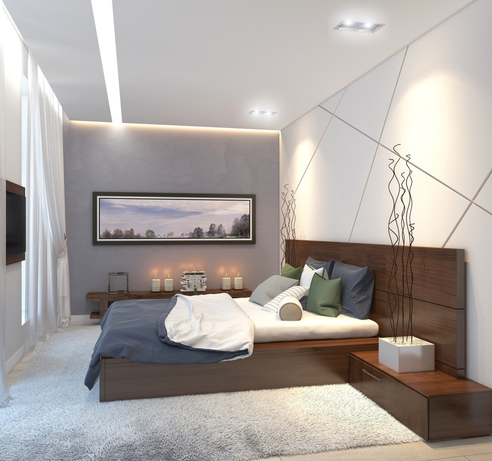 Интерьер двухэтажного загородного дома