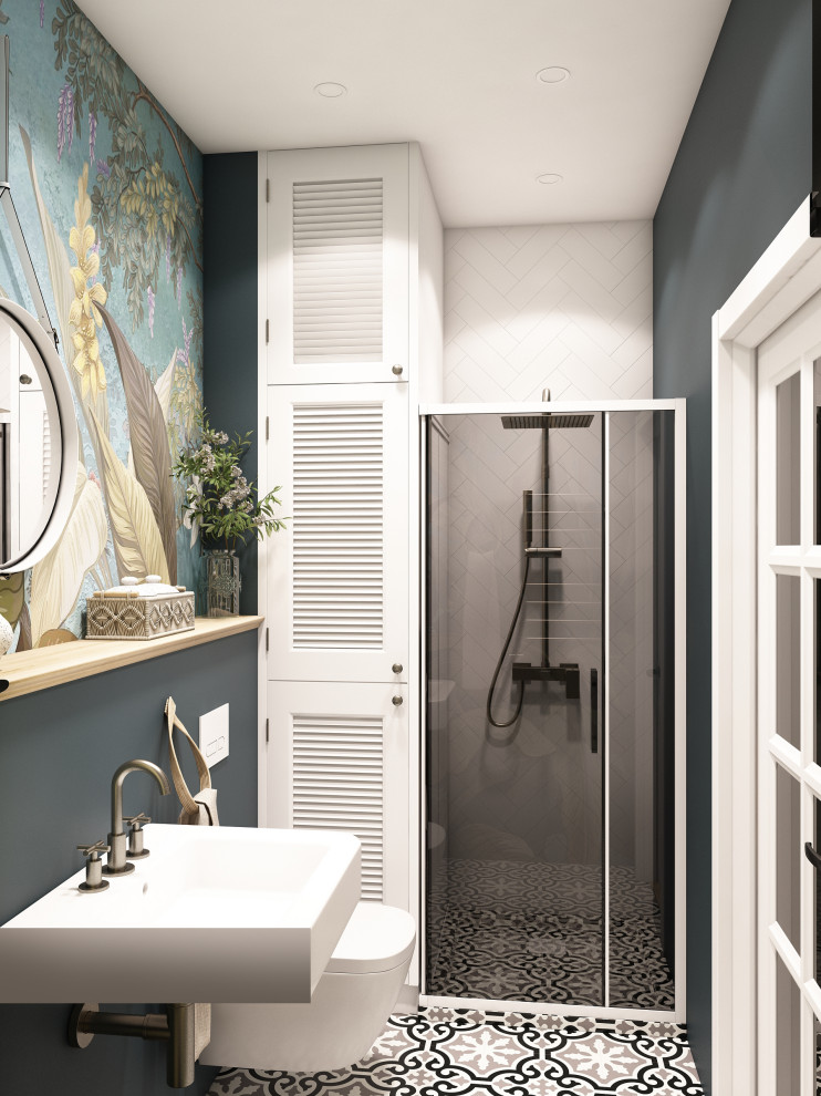 Санузел в стиле Кантри