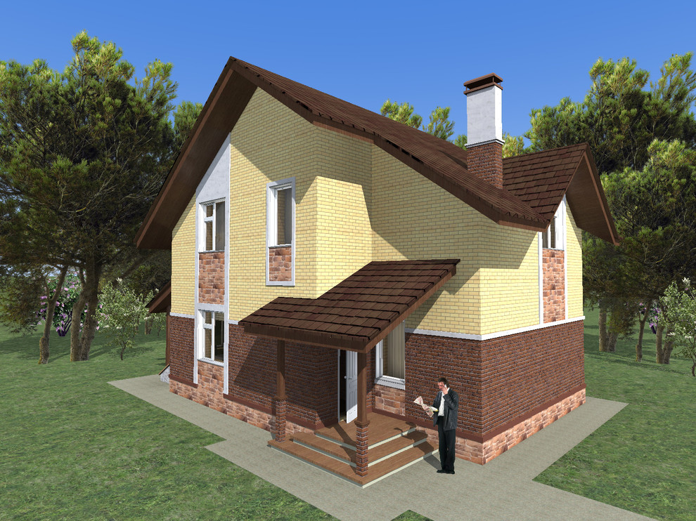 Жилой дом с мансардным этажом