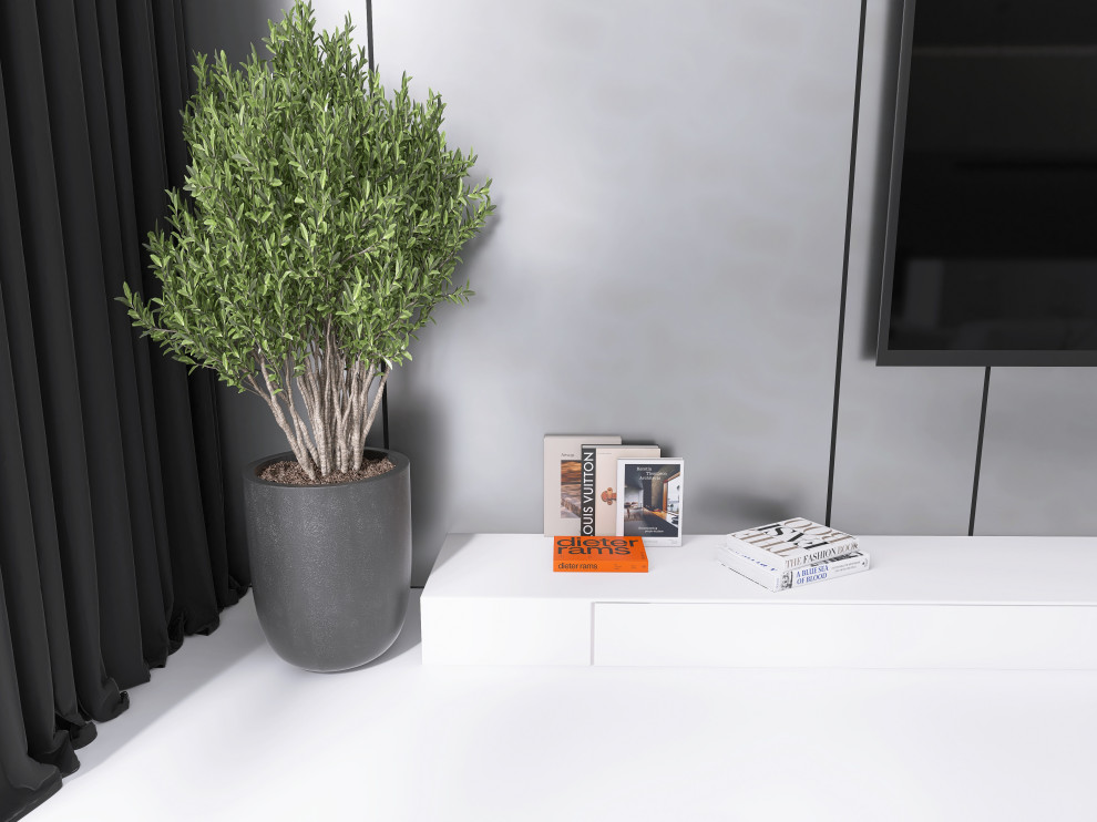 Минималистичная гостиная с акцентами арта Проект для квартиры в современном стил