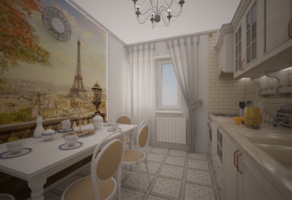 Однокомнатная квартира в стиле Городской Прованс