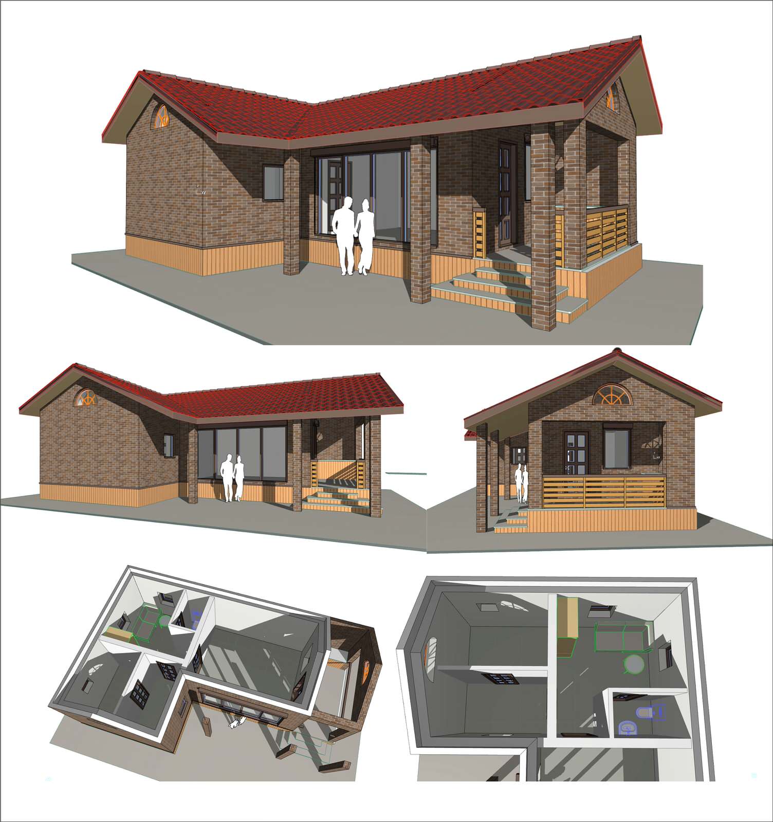 Обложка проекта: Эскизный проект банного комплекса
