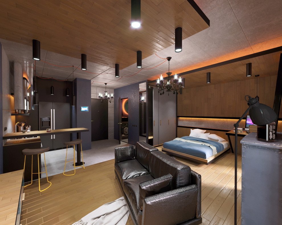 Стим-панк. Квартира студия для мужчины