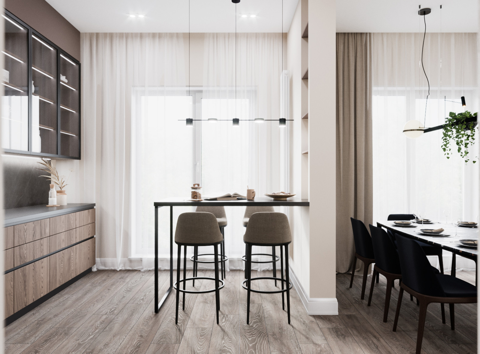 Дизайн-проект квартиры в жк "NOVIN"