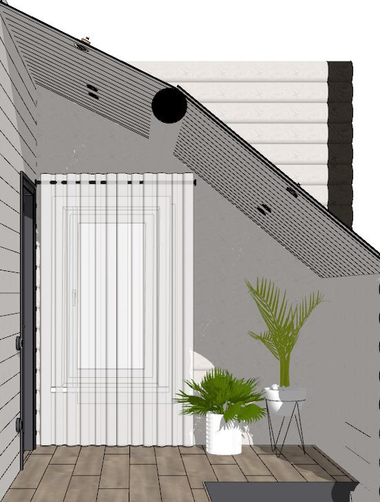 Визуализация частного дома из бруса в ДНТ "Лакипарк"