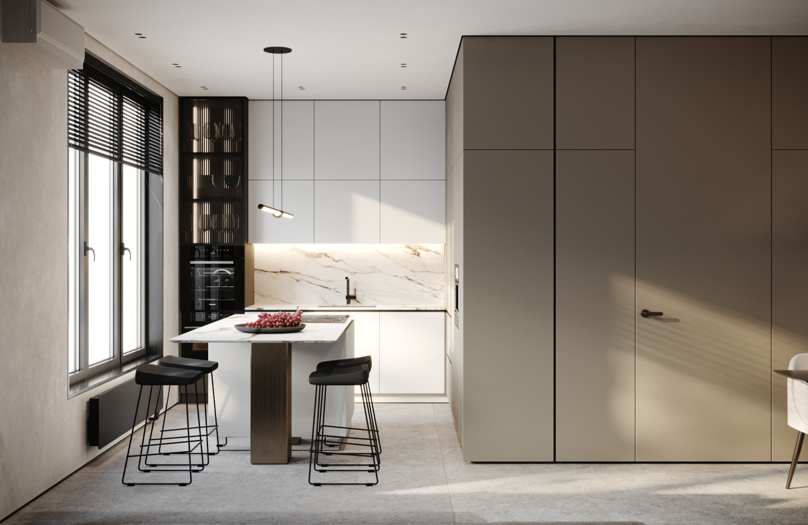 Обложка проекта: Дизайн интерьера трехкомнатной квартиры в ЖК Futurist