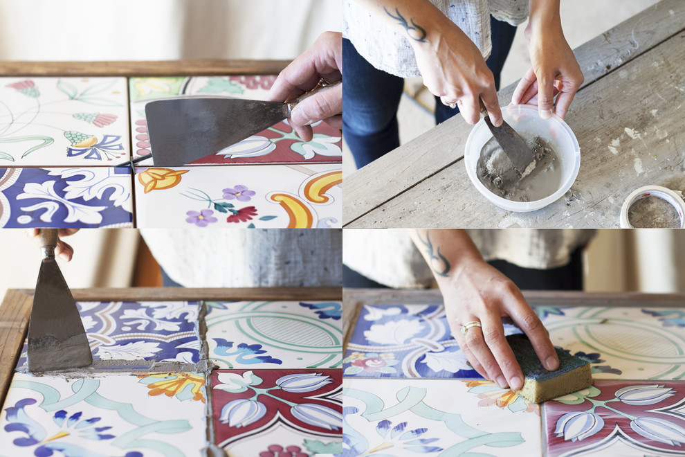 Своими руками: Как выложить стол плиткой