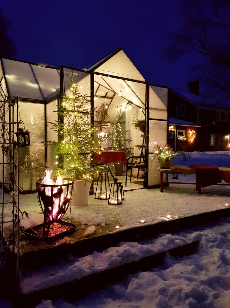 Houzz Швеция: Оранжерея, где отмечают праздники... даже в −26°С