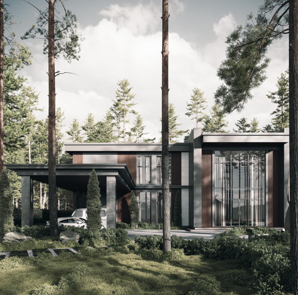 Дизайн интерьера загородного дома в поселке «Лесной простор»