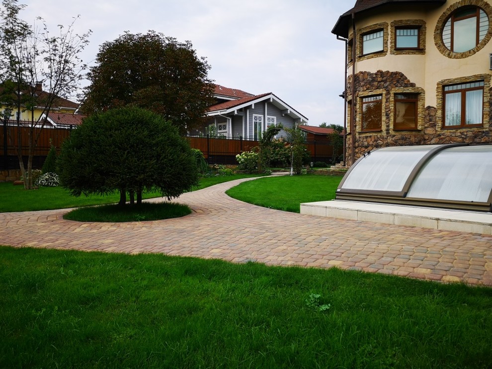 Укладка брусчатки пос. Новоглагольево