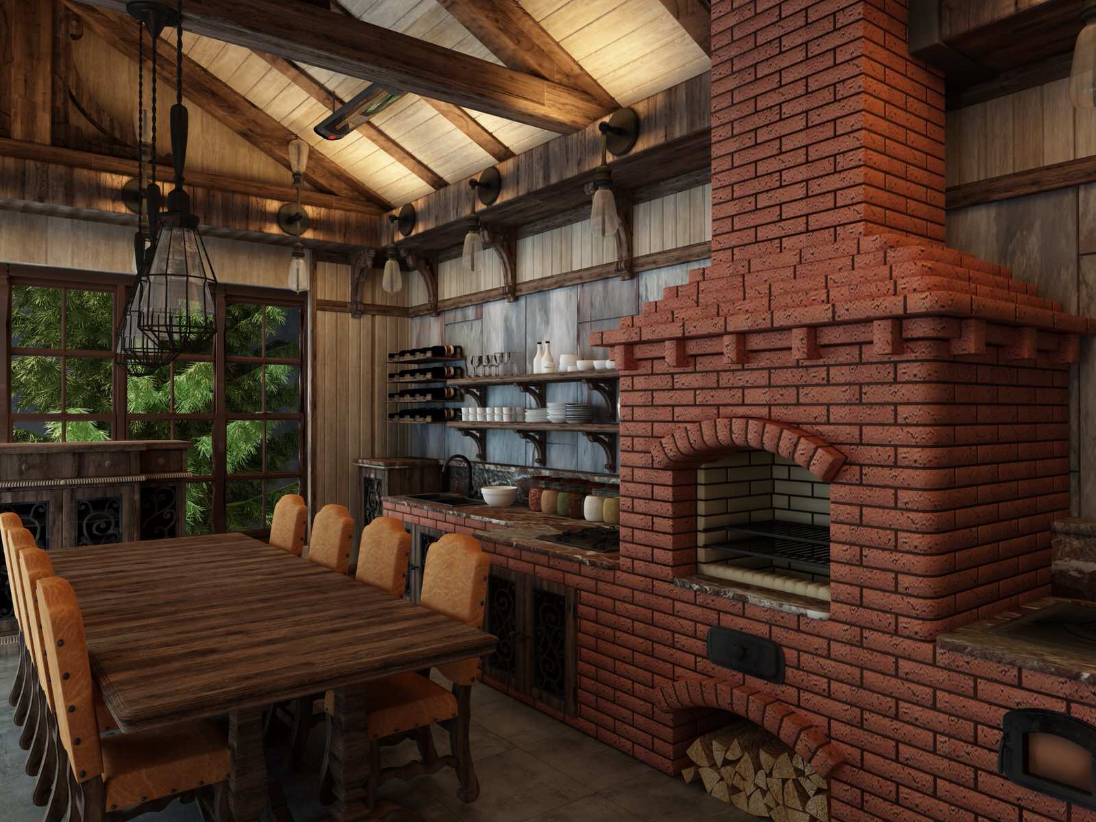 Обложка проекта: Дизайн зимней теплой беседки г.Челябинск