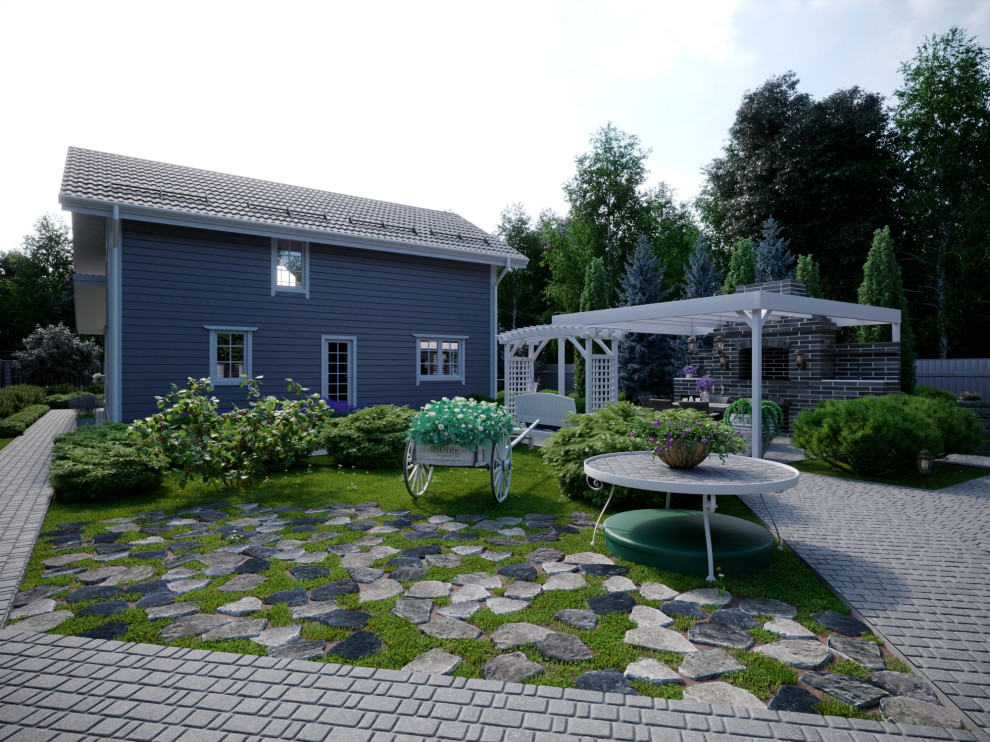 Ландшафтный дизайн в миксе стилей Прованс и Французской классики