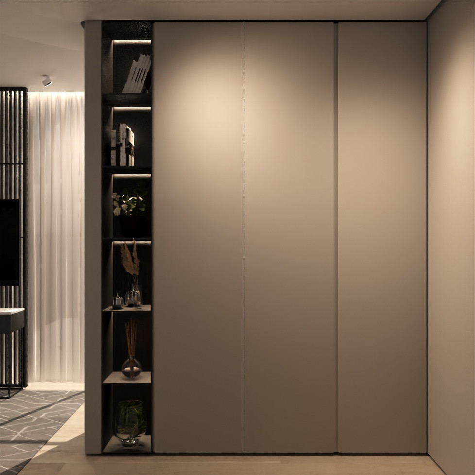 Обложка проекта: Дизайн-проект квартиры, ул. Нахимсона 107м2. Минимализм