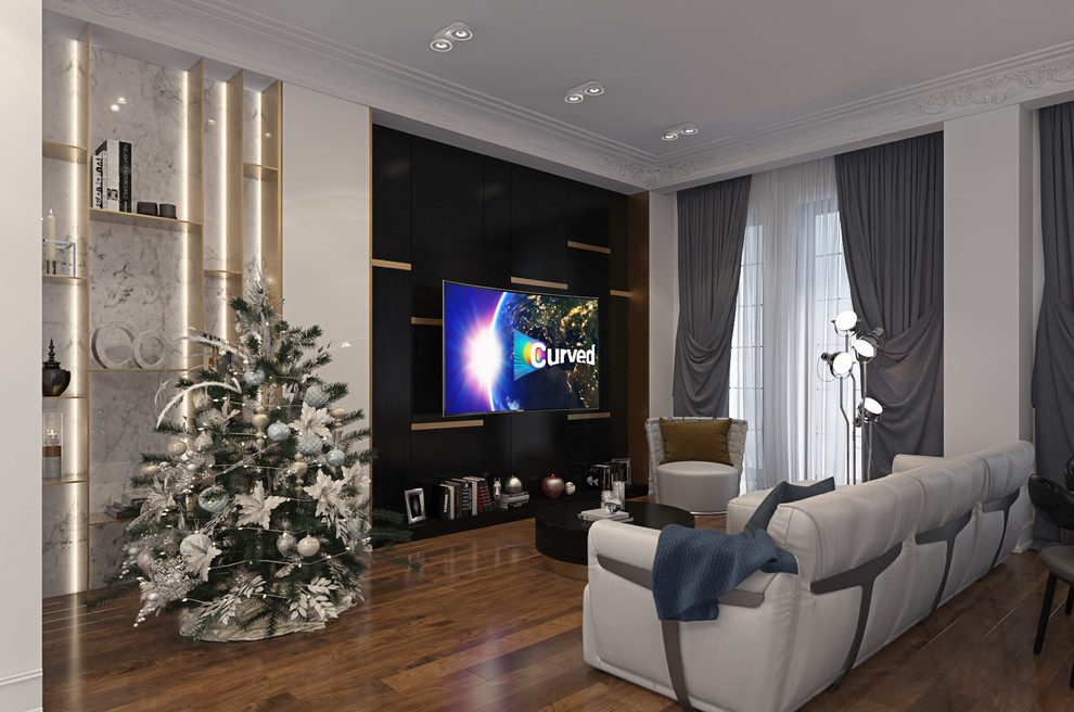 Обложка проекта: Дизайн-проект роскошной квартиры с элементами неоклассики