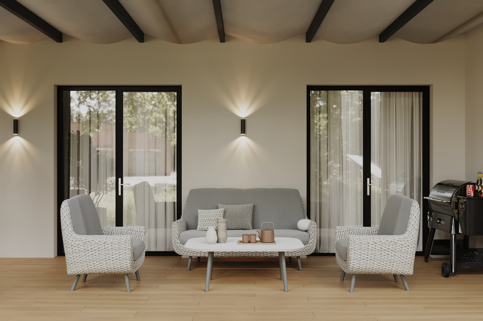 Дизайн интерьера дома в кп Урман— 174 м²