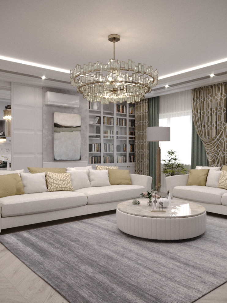 Гостиная, арт деко, современная классика