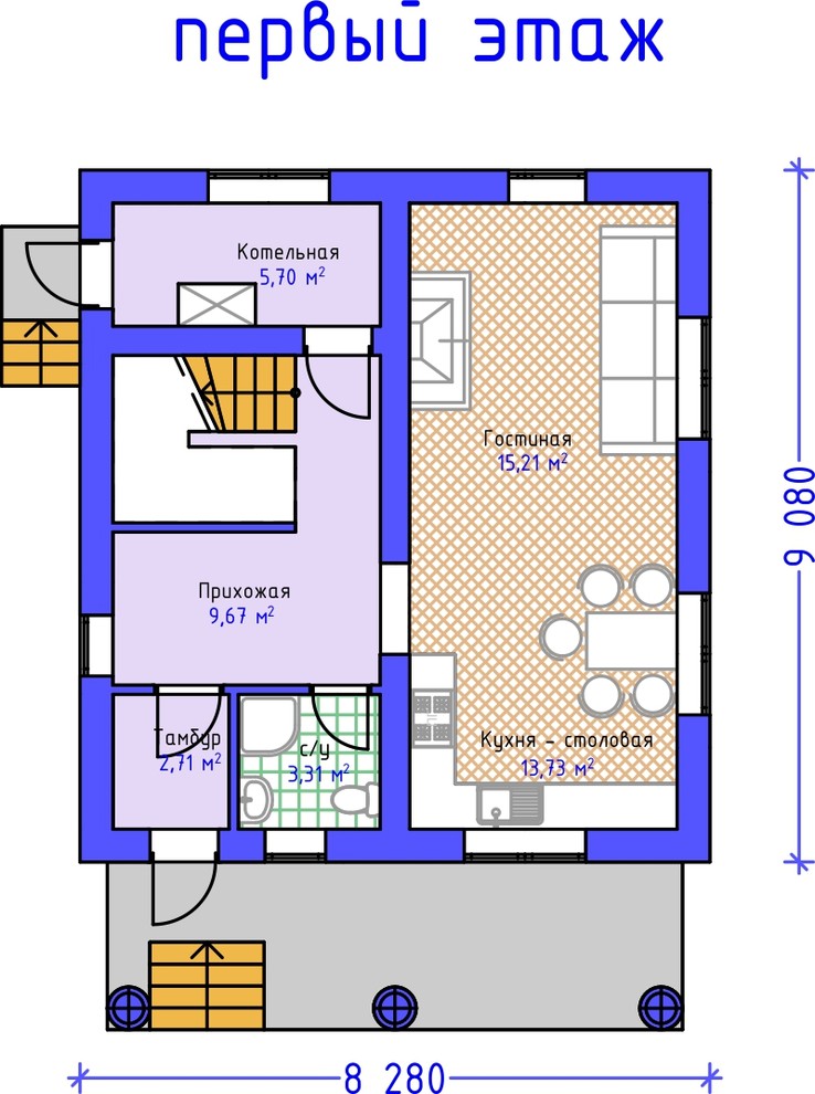 Проект дома Бау 40