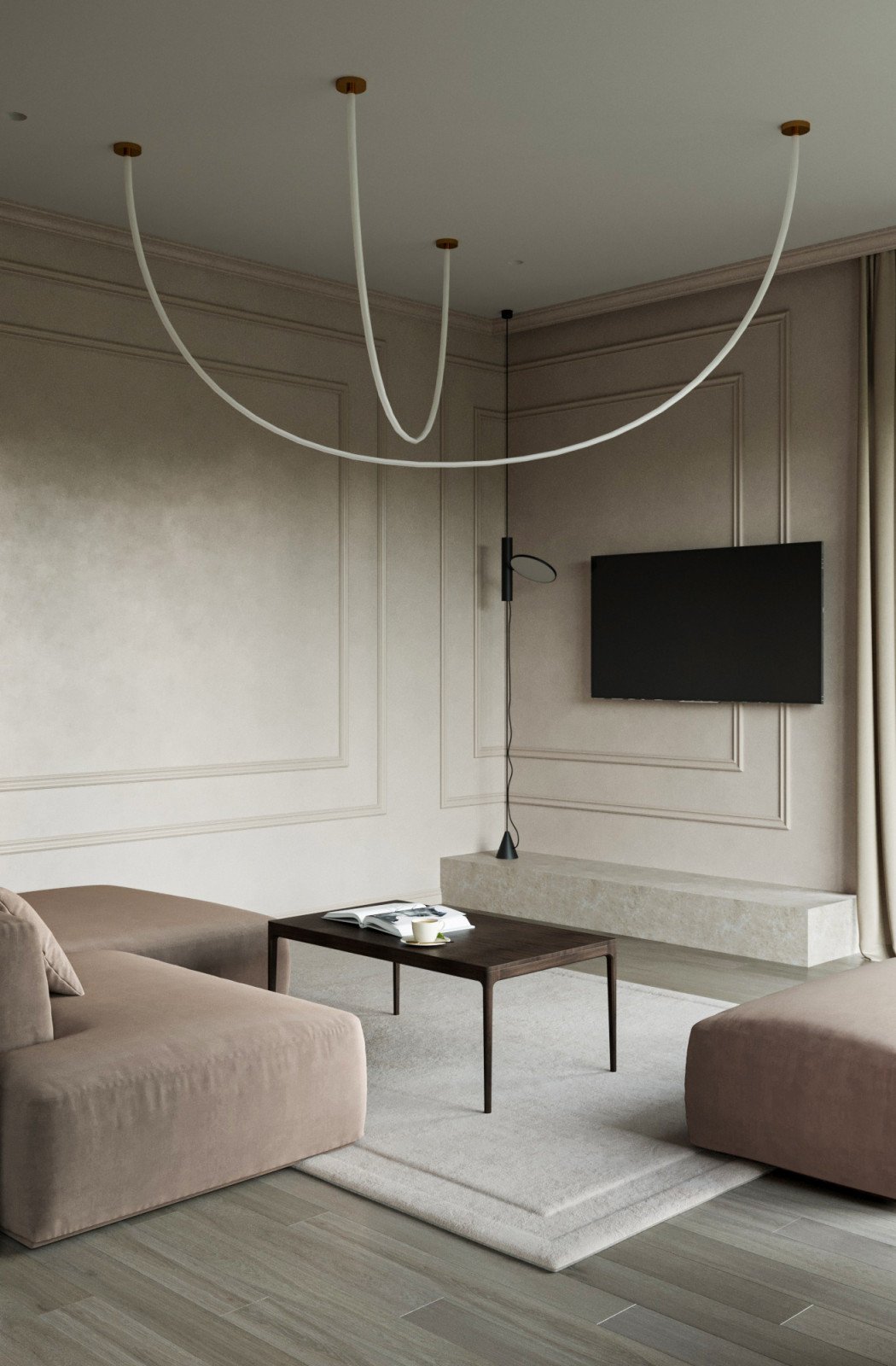 Кухня-гостиная в частном доме