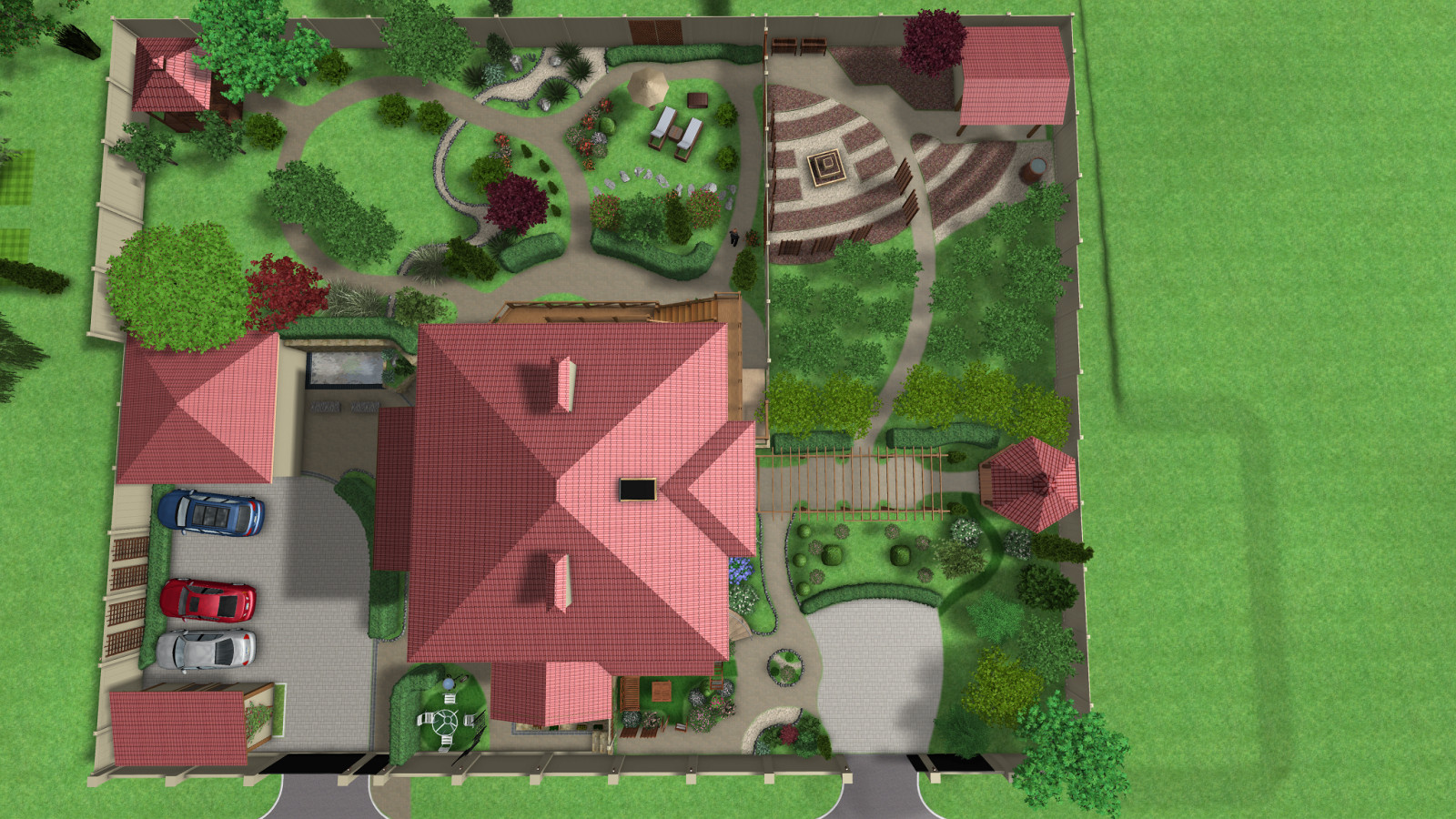 Приусадебная территория минигостинницы