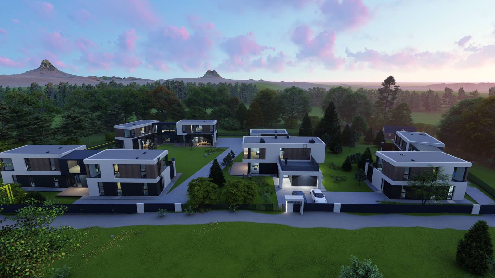 Complex of modern houses Ust-Kachka