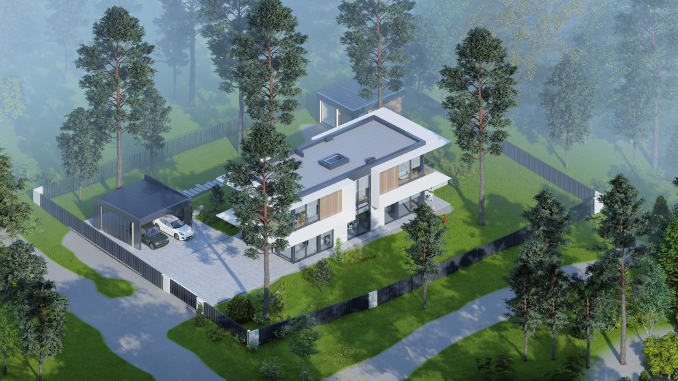 Hi-tech modern house 198+19+54