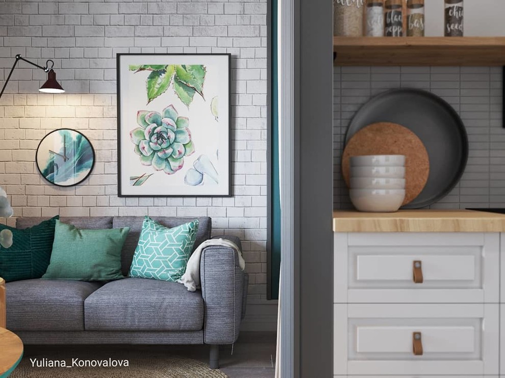 Обложка проекта: Однакомнатная квартира 30кв.м