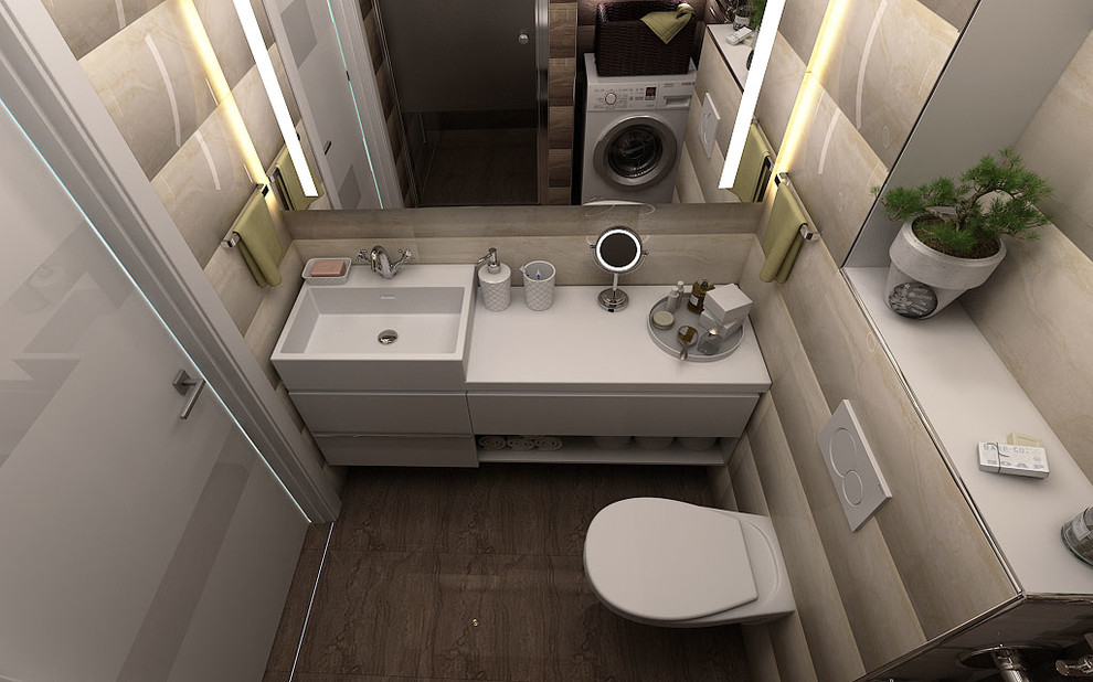 Обложка проекта: МИНИ дизайн-проект (гостиная и душевая)